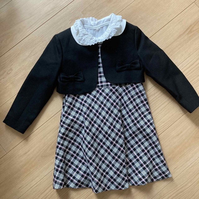 女の子　入園式　110 キッズ/ベビー/マタニティのキッズ服女の子用(90cm~)(ドレス/フォーマル)の商品写真