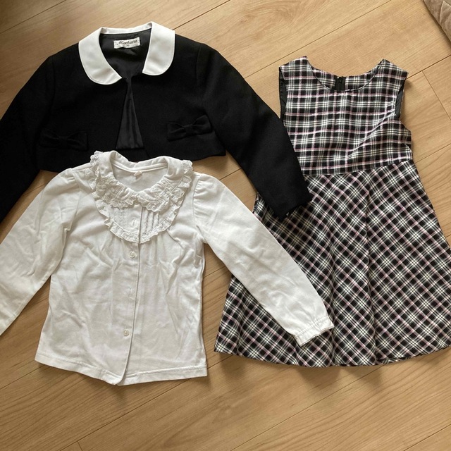 女の子　入園式　110 キッズ/ベビー/マタニティのキッズ服女の子用(90cm~)(ドレス/フォーマル)の商品写真