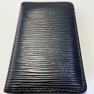 ルイヴィトン(LOUIS VUITTON)のルイヴィトン　エピ　カードケース　黒　美品(名刺入れ/定期入れ)