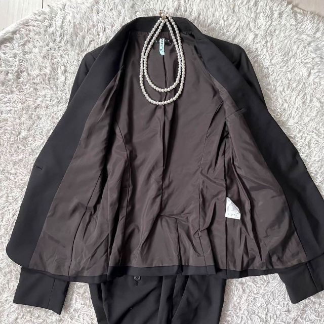 美品✨セオリー パンツスーツ 上下 ストレッチ 美シルエット フレア 総