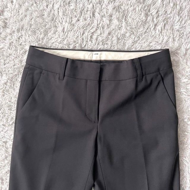 美品✨セオリー パンツスーツ 上下 ストレッチ 美シルエット フレア 総