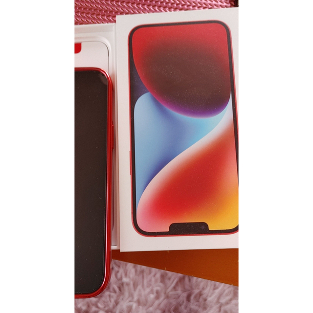 iPhone14 Plus 256GB レッド 新品同様の美品 SIMフリー すぐった