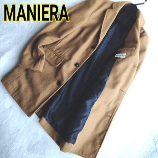 MANIERA - 美品　マニエラ　チェスターコート　ベージュ　サイズ 2 MANIERA キレイ目