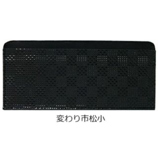 印傳屋薄型 札入れ 長財布 黒 - 財布