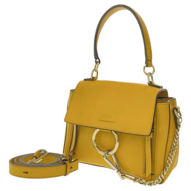 初回限定】 Chloe - イエロー 2wayショルダー Chloe レザー フェイデイ
