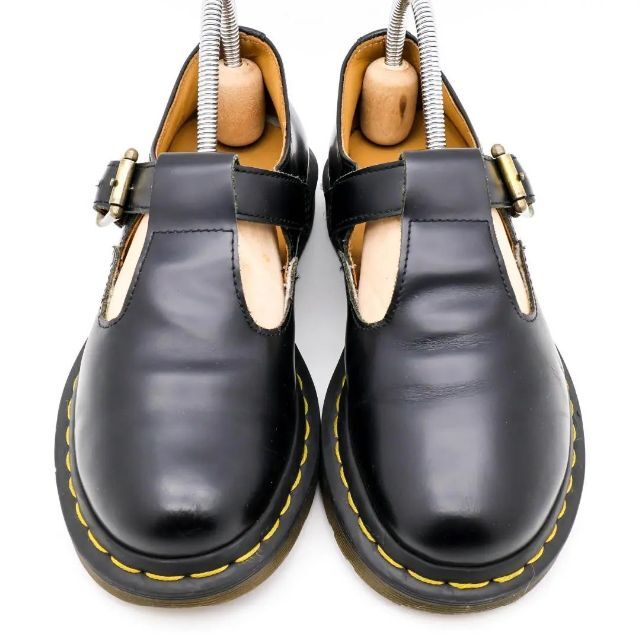 Dr.Martens(ドクターマーチン)の《人気》Dr. MARTENS ブラック 厚底 ポリー Tバー 22.0cm レディースの靴/シューズ(ローファー/革靴)の商品写真