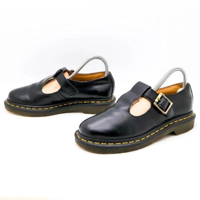 Dr.Martens(ドクターマーチン)の《人気》Dr. MARTENS ブラック 厚底 ポリー Tバー 22.0cm レディースの靴/シューズ(ローファー/革靴)の商品写真