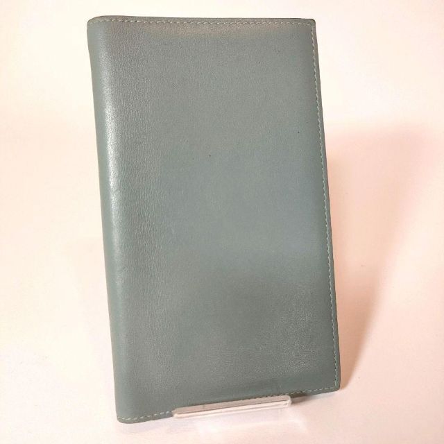 極美品 エルメス 手帳カバー アジェンダ ヴィジョン L刻印 2008年 青