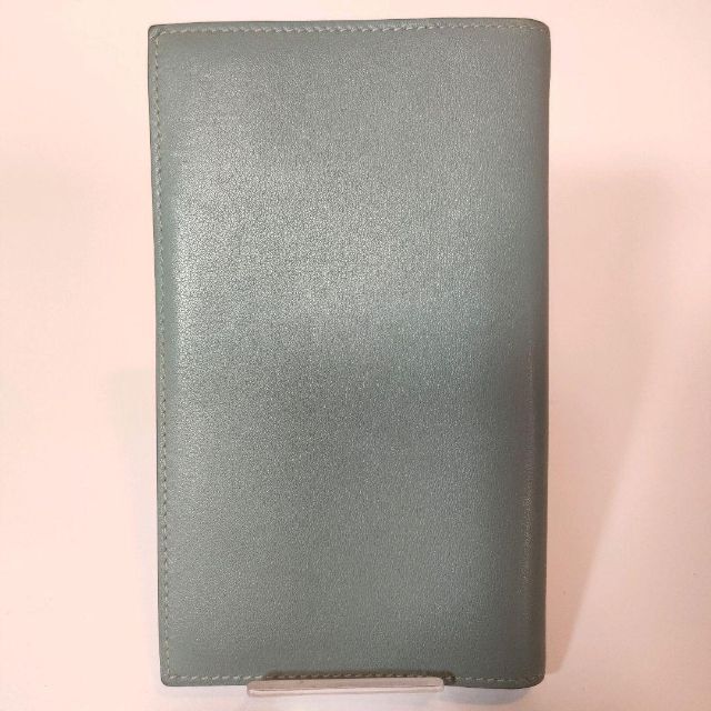 極美品 エルメス 手帳カバー アジェンダ ヴィジョン L刻印 2008年 青