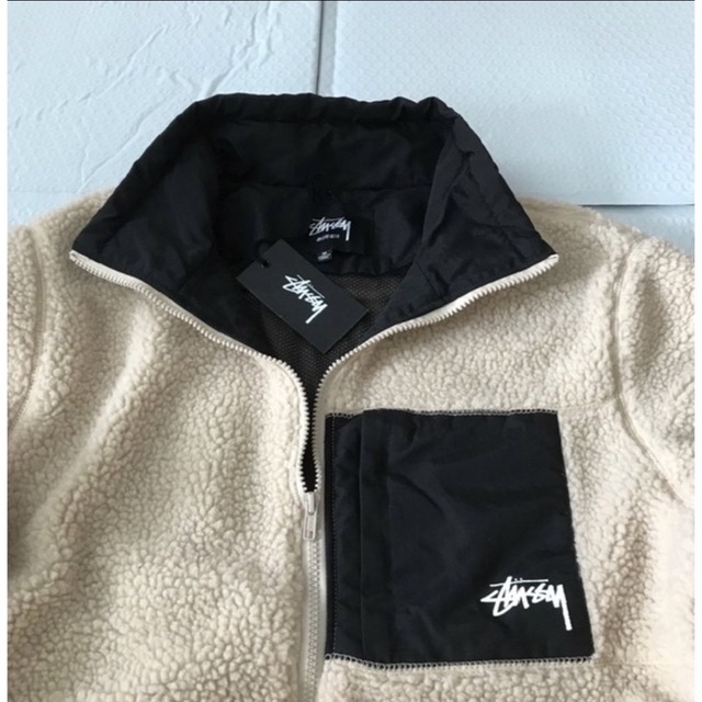 STUSSY - STUSSY もこもこシェルパジャケットの通販 by caaa STUSSY - STUSSY もこもこシェルパジャケットの通販 by caaa