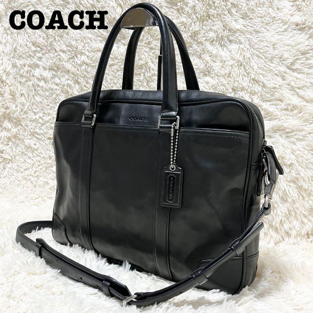 COACH - コーチ A4可 2way レザー 本革 ビジネスバッグ ブリーフケース ブラックの通販 by CLARA's shop｜コーチ