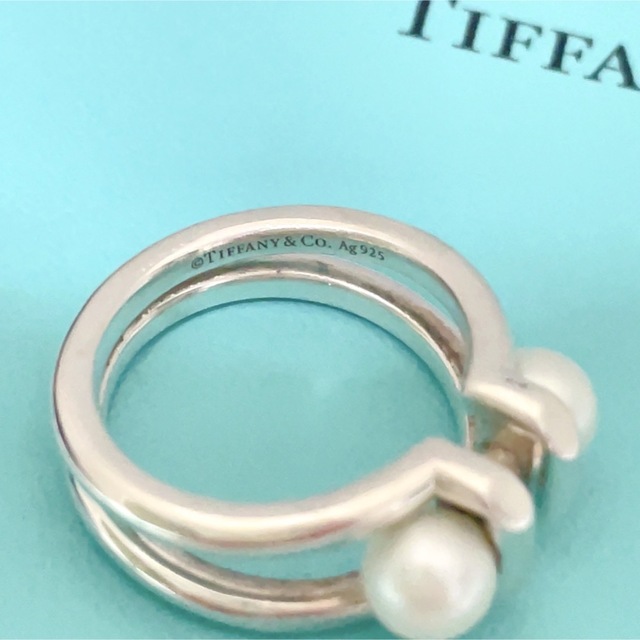 TIFFANY&Co. ティファニーハードウェアパールリング8.5号85号○付属品