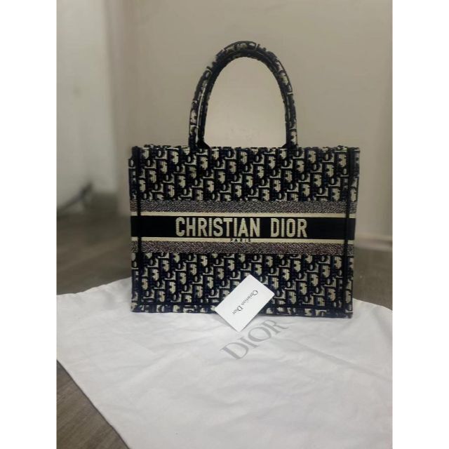 Christian Dior - 【美品】DIOR BOOK TOTE ディオール ミディアム トートバッグ