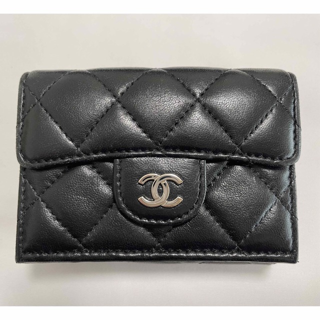 ％品質 CHANEL   シャネル 三つ折りミニウォレット 財布