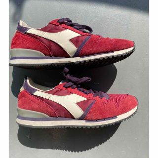 ディアドラ(DIADORA)のまー様専用　diadora heritage ビンテージ風スニーカー　赤(スニーカー)