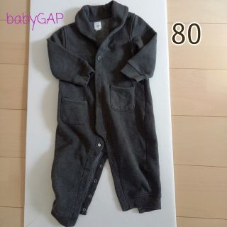 ベビーギャップ(babyGAP)の値下げ　ベビー　カバーオール　ロンパース　80   裏ボア(カバーオール)