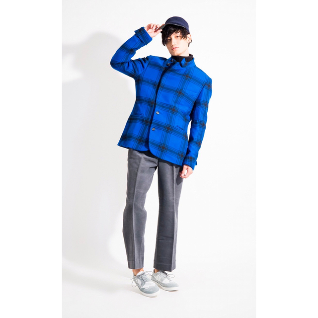 極美品】PaulSmith ポールスミス ウール チェック ブルゾン M - ピーコート