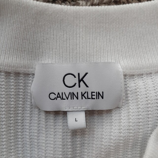 Calvin Klein(カルバンクライン)のカルバンクライン ニットセーター 白 Calvin Klein メンズのトップス(ニット/セーター)の商品写真