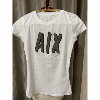 アルマーニ(Armani)の新品未使用　アルマーニのロゴ入りホワイトTシャツ(Tシャツ(半袖/袖なし))