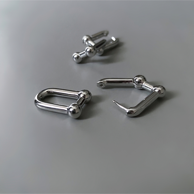 ALEXIA STAM(アリシアスタン)のSquare chain silver pierce No.191 レディースのアクセサリー(ピアス)の商品写真