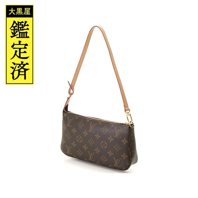 ルイヴィトン ショルダーバッグ ポシェット アクセソワール M40712  モノグラム ライン LOUIS VUITTON  | 別売りショルダー 肩掛け ブランド ファッション ルイビトン LV レディース 茶 Bランク