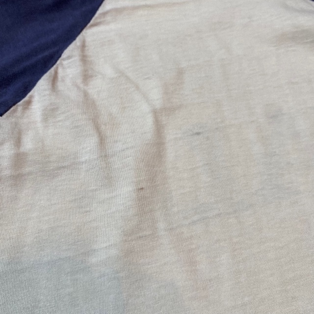 VELVA SHEEN(ベルバシーン)の60s ベルバシーン YALE ラグランTシャツ(七分) USA製 ネイビー L メンズのトップス(Tシャツ/カットソー(七分/長袖))の商品写真