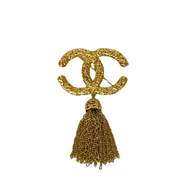 ファッション 極 - CHANEL 美品 70319 ゴールド ブローチ タッセル ファッション 極 - CHANEL 美品 70319 ゴールド ブローチ タッセル