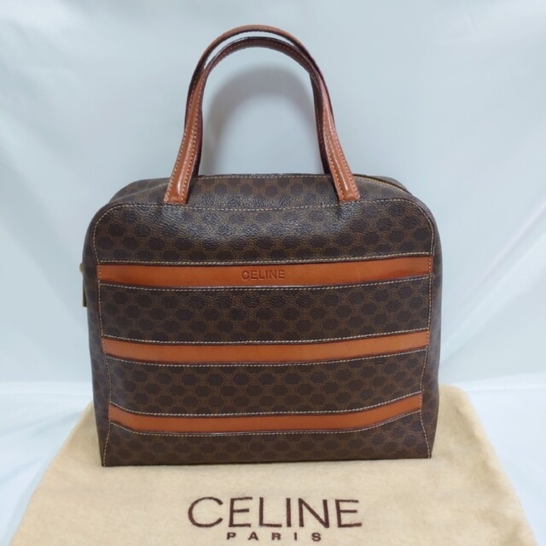 CELINE マカダム柄 ハンドバッグハンドバッグ