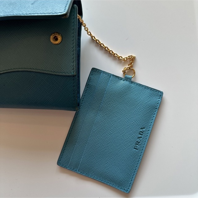 PRADA(プラダ)のPRADA 長財布　ブルー レディースのファッション小物(財布)の商品写真