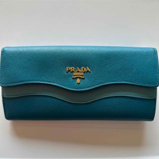 プラダ(PRADA)のPRADA 長財布　ブルー(財布)