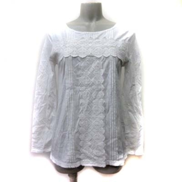 SM2 - サマンサモスモス カットソー レース 長袖 M 白 ホワイト /YIの
