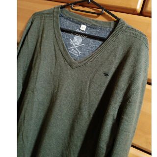 ディーゼル(DIESEL)のDIESEL Vネック　ニット　カーキ　SIZE…M(ニット/セーター)