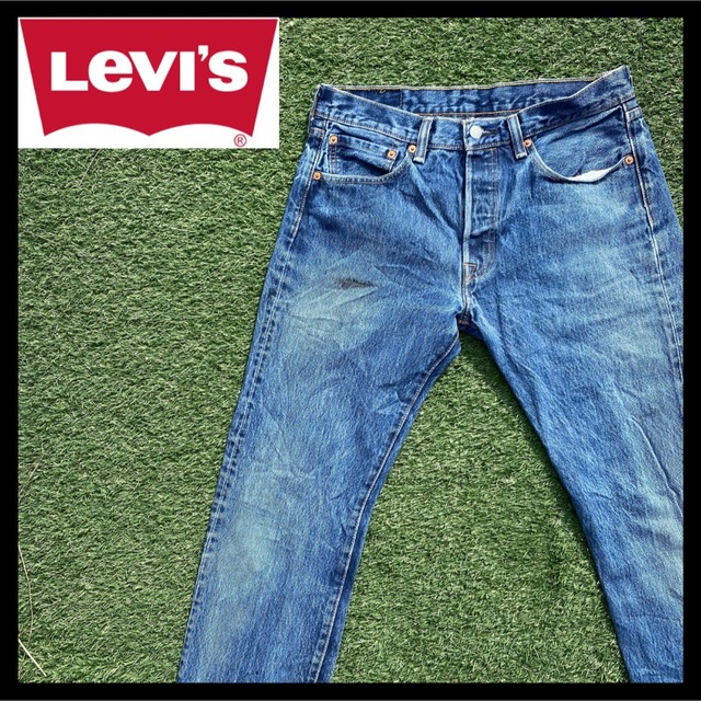 501(ゴーマルイチ)のリーバイス 501 W31 L34 インディゴブルーデニムジーンズ Levis メンズのパンツ(デニム/ジーンズ)の商品写真