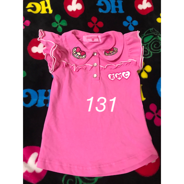 EARTHMAGIC(アースマジック)のフリルシャツ100 キッズ/ベビー/マタニティのキッズ服女の子用(90cm~)(ブラウス)の商品写真