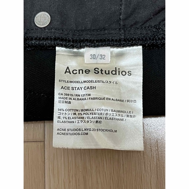 Acne Studios　ブラックデニム(ACE STAY CASH)