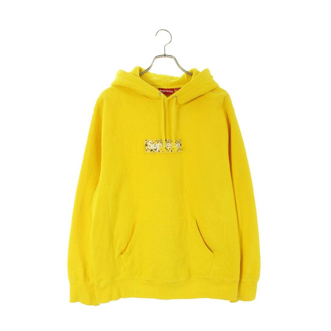 シュプリーム 19AW Bandana Box Logo Hooded Sweatshirt バンダナボックスロゴプルオーバーパーカー メンズ L |  フリマアプリ ラクマ