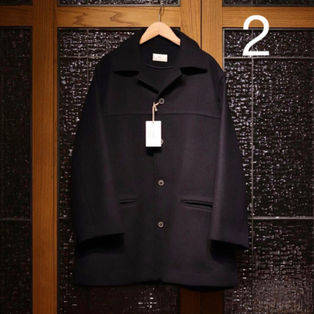 COMOLI(コモリ)の【HERILL】Blacksheep Carcoat NAVY/2 メンズのジャケット/アウター(ステンカラーコート)の商品写真