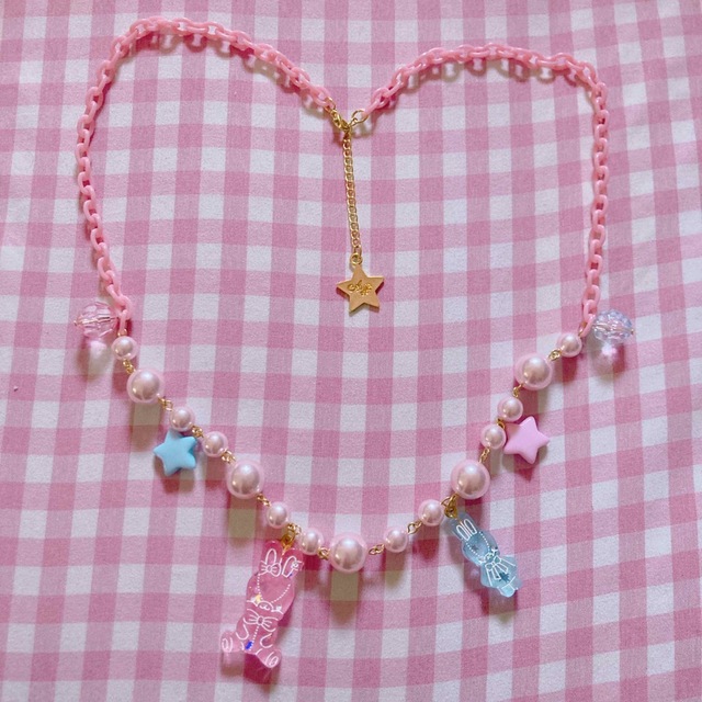 Angelic Pretty(アンジェリックプリティー)のAngelic Pretty Jelly Candy Toysネックレス ピンク レディースのアクセサリー(ネックレス)の商品写真