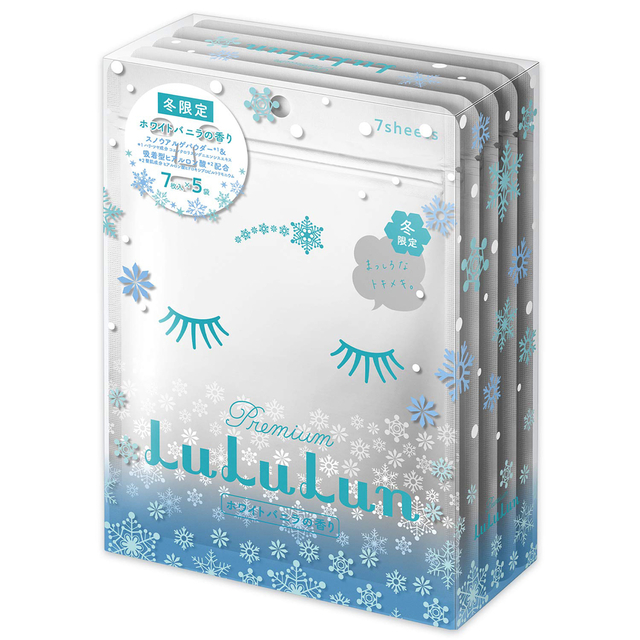 LuLuLun(ルルルン)の【新品未開封】冬限定 プレミアムルルルン雪（ホワイトバニラの香り）35枚 コスメ/美容のスキンケア/基礎化粧品(パック/フェイスマスク)の商品写真