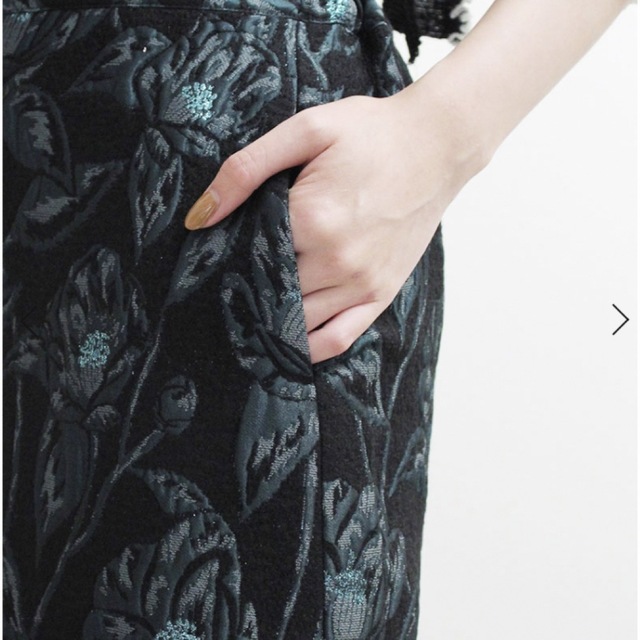 未使用　エボニー　EBONY ジャガードスカート レディースのスカート(ロングスカート)の商品写真