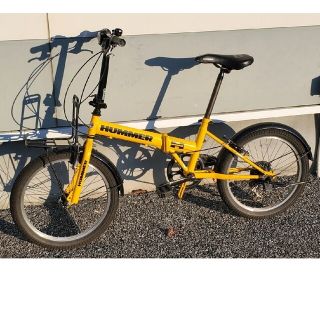 ハマー(HUMMER)のHUMMER 折りたたみ自転車 自転車　20インチ　「輪行袋付き」(自転車本体)