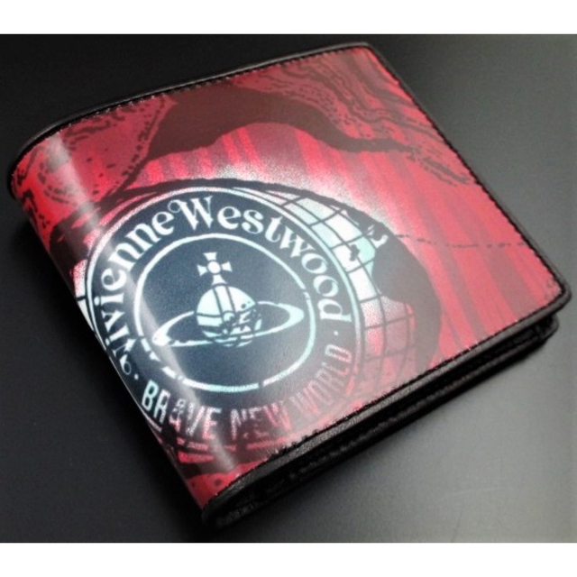 Vivienne Westwood(ヴィヴィアンウエストウッド)のギフトに☆新品☆箱付 ヴィヴィアンウエストウッド 折り財布 レッド メンズのファッション小物(折り財布)の商品写真