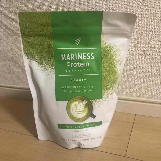 マリネスプロテイン 抹茶ラテフレーバー 食品/飲料/酒の健康食品(プロテイン)の商品写真