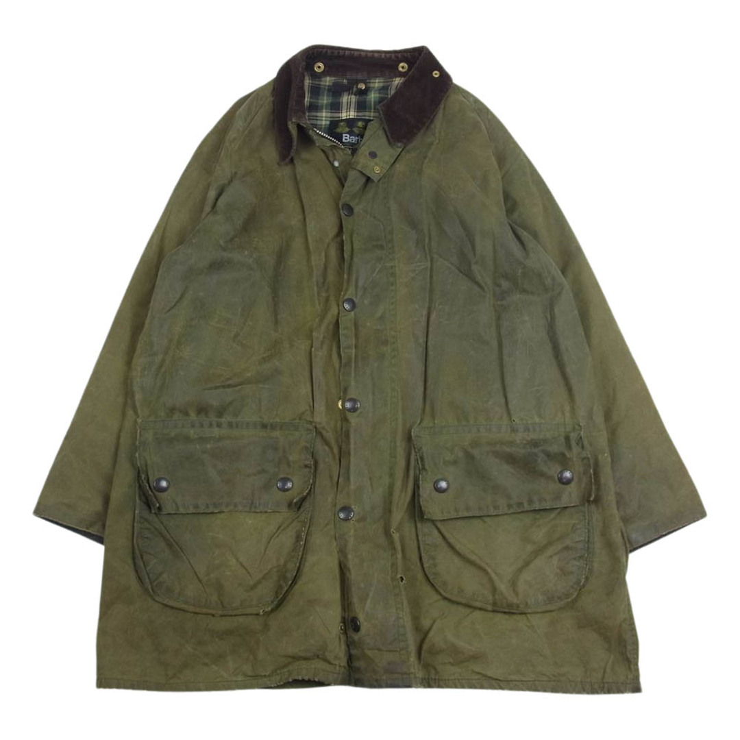 Barbour バブアー 英国製 3ワラント GAMEFAIR ゲームフェア オイルド ジャケット カーキ系 C40/108cm