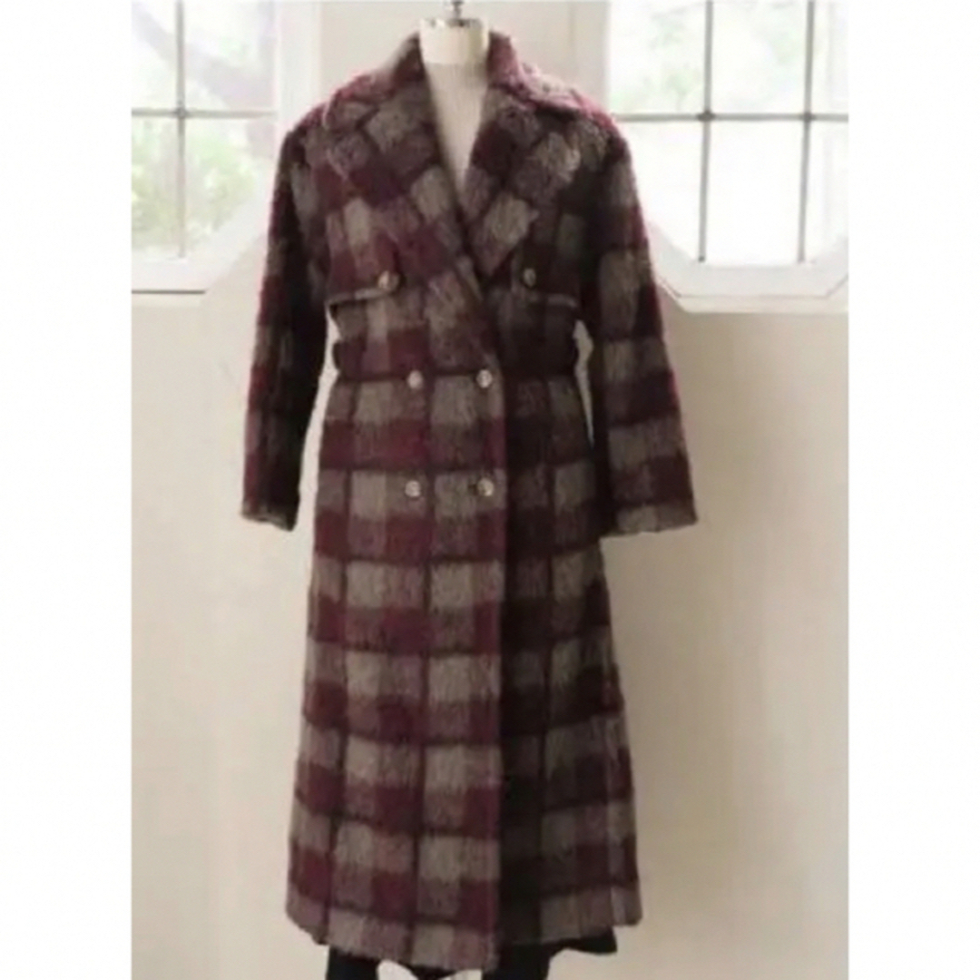 の販売 herlipto Double Breasted Wool-Blend Coat ロングコート