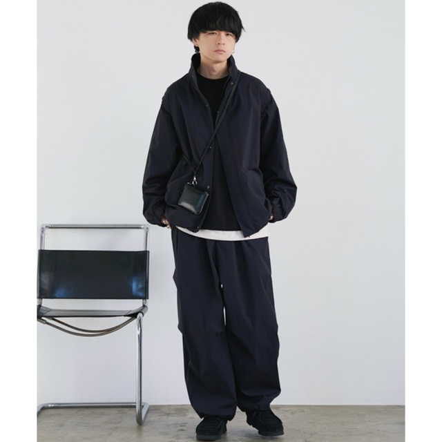 MINIMAL 2WAY TRUCK ZIP BLOUSON ブラック