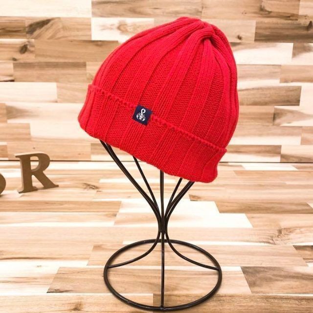 クーポン利用 美品【ソフ】SOPH NET. 蠍サソリ ニット帽 ビーニー ソフネット 赤×黒 通販 SOPHNET.(ソフネット ) ニットキャップ