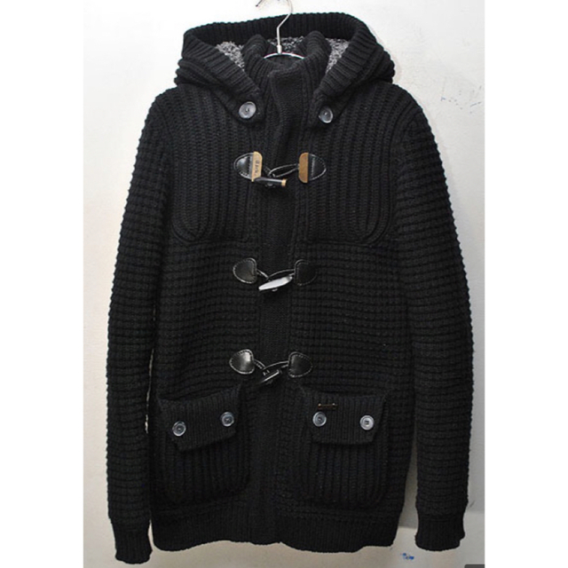 BARK - 最安値 極美品 BARK パーク ニットダッフルコート BARK - 最安値 極美品 BARK パーク ニットダッフルコート