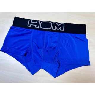 新品 HOM オム ブルー ボクサーパンツ XLサイズ(ボクサーパンツ)