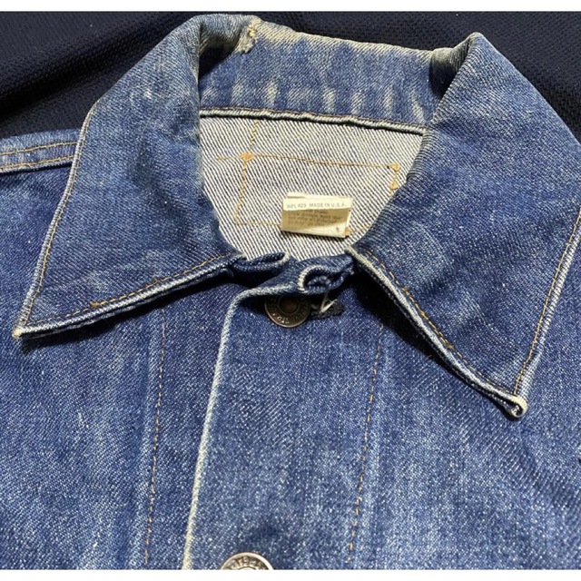 最高級色落ちアメリカ製Vintage ビンテージLevi'sリーバイスGジャン